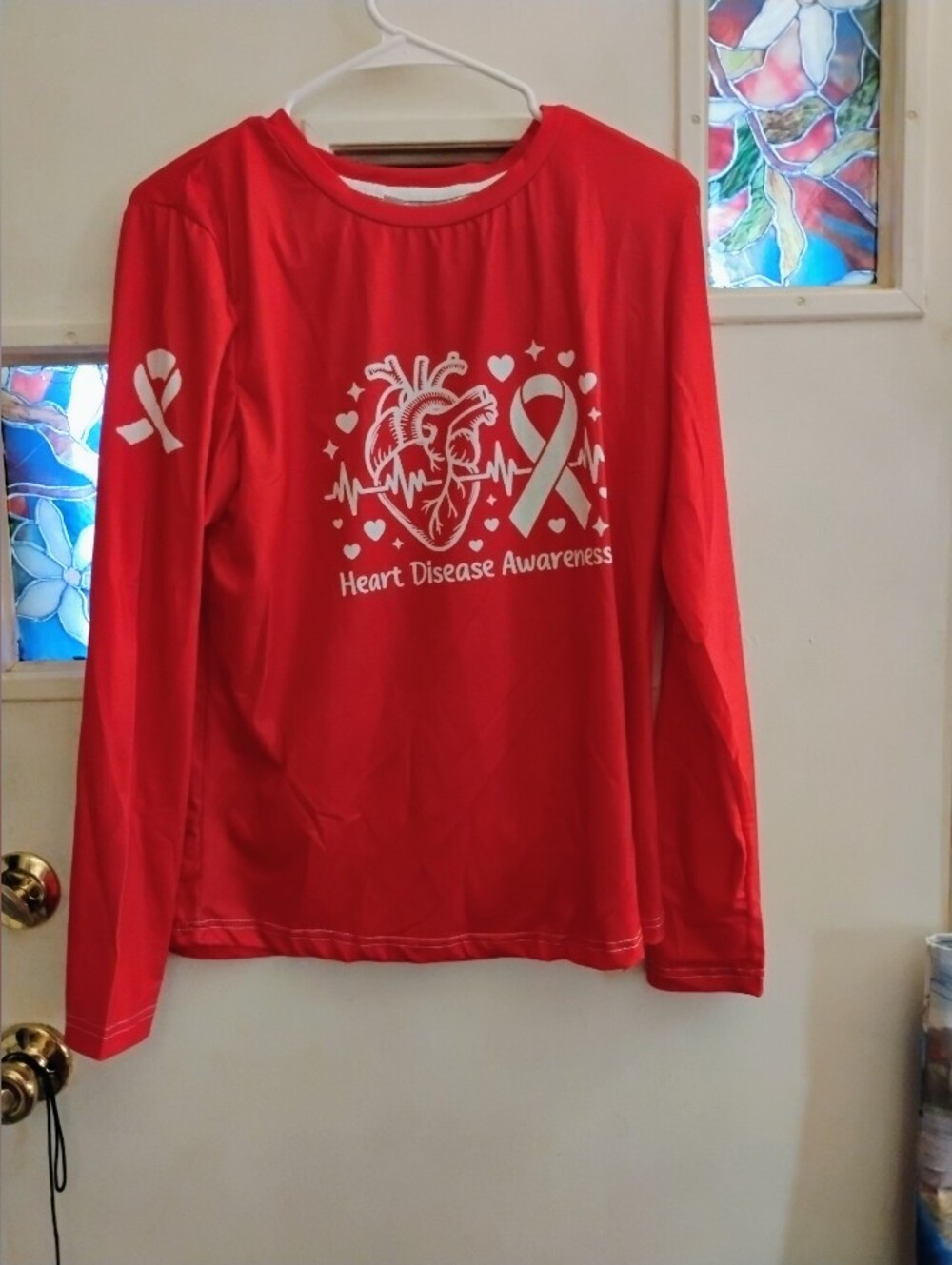Heart Disease Awareness Red Long-Sleeve Top
